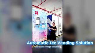 Eisautomat | Integrierte Lösung für die automatische Eisherstellung, Lagerung, Verpackung und Versiegelung