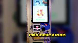 Frozen Fruit Smoothie Vending Machine | -18 ℃ Frozen Storage and 22000 RPM High-Speed Smoothie Makin