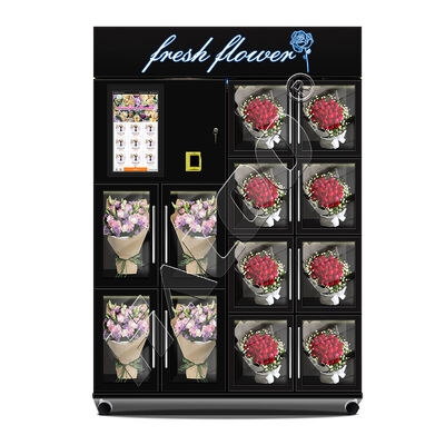 Haloo Automaten Lieferant Smart Touch Screen Vollautomatischer Kiosk 12-Gitter Customized Logo Geschenke Blumen Automaten