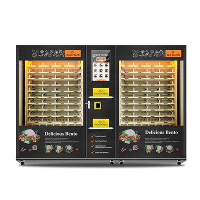 Kabinett-der warmen Küche der großen Kapazitäts-2 Automat mit Microwellenheizung und intelligentem Touch Screen