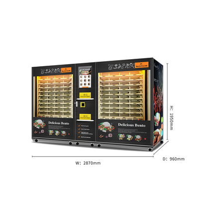 Kabinett-der warmen Küche der großen Kapazitäts-2 Automat mit Microwellenheizung und intelligentem Touch Screen
