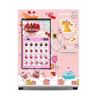 Haloo Automaten Hersteller 21,5 Zoll Werbung Smart Touch Screen Kuchen Automaten