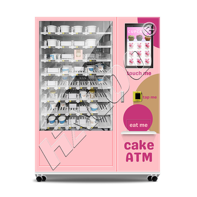 Haloo Automaten Hersteller 21,5 Zoll Werbung Smart Touch Screen Kuchen Automaten