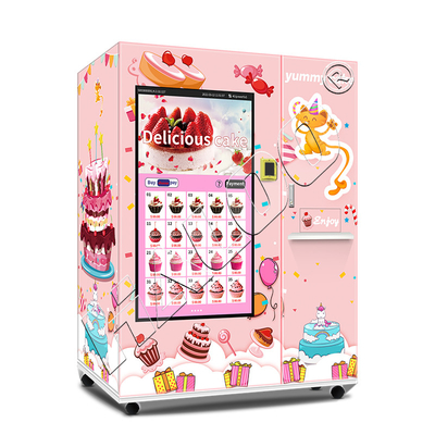 Haloo Automaten Hersteller 21,5 Zoll Werbung Smart Touch Screen Kuchen Automaten