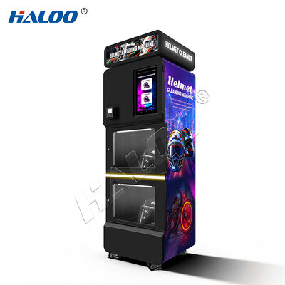 Haloo Vending Machine Maquina Para Limpiar Casco Deodorize Helm Reinigung Vendo Maschine Low Moq Custom 15,6 Zoll Bildschirm Helm Reinigungsmaschinen