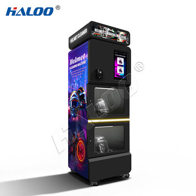Haloo Vending Machine Maquina Para Limpiar Casco Deodorize Helm Reinigung Vendo Maschine Low Moq Custom 15,6 Zoll Bildschirm Helm Reinigungsmaschinen