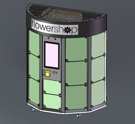 Hallo 14-Gitter Individuelles Logo Blumenautomat Geschenke Blumenhaltemaschine mit Kühlfunktion