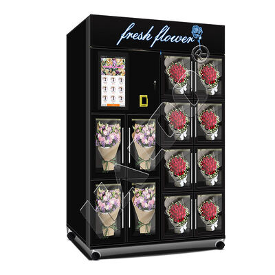 Haloo Automaten Lieferant Smart Touch Screen Vollautomatischer Kiosk 12-Gitter Customized Logo Geschenke Blumen Automaten