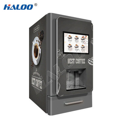 Halo 10.1-inch portable capsule coffee machine with hot drinks desktop vending machine for office convenience stores and hotels
