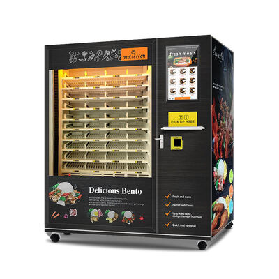 Haloo Hot Food Vending Machine Selbstbedienung Mittagessen Bento mit Heizfunktion Große Kapazität Food Vending Machine