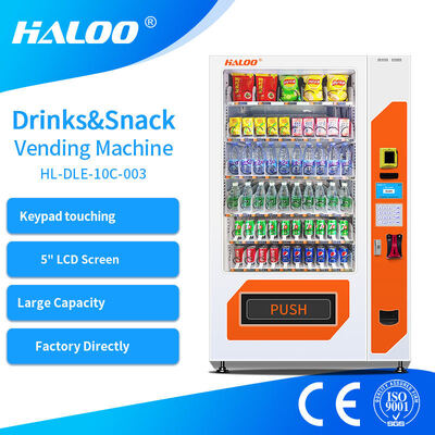 Galvanized steel vending machines for beverages and snacks are durable