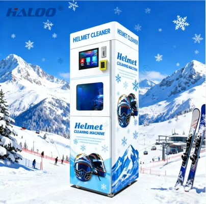 Haloo fully automatic disinfection steam helmet cleaning vending machine, single compartment with fragrance function, can be used in various cycling sports scenes