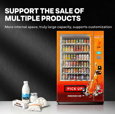 Haloo 21,5-Zoll Getränke- und Snack-Automaten mit 360-Kapazität, defogging Glastür, robust und langlebig