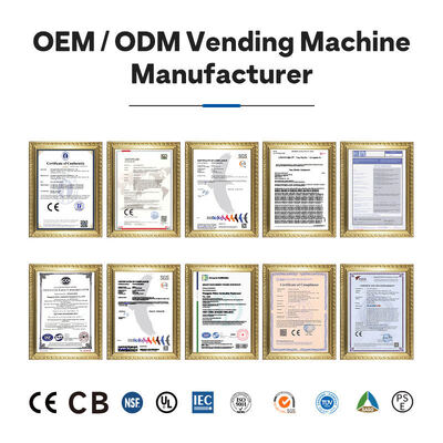 Haloo 21,5-Zoll Getränke- und Snack-Automaten mit 360-Kapazität, defogging Glastür, robust und langlebig