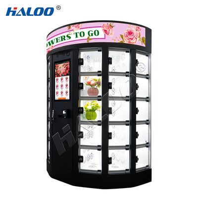 Haloo vending machine supplier 30 grid flower vending machine with cooling and humidification system, free customization of logo