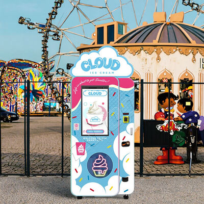 Haloo-Eismaschinen mit Oberleuchtkasten und Wurmgetrieberreduktor, Embraco 1.5P-Kompressor aus Brasilien