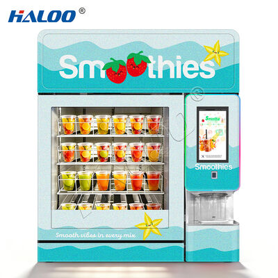 Haloo 2016 gefrorene Smoothie-Automaten mit mehr als 20 Fruchtgeschmacksrichtungen und einem Warmwasserreinigungsmodul aus verdicktem Verzinktem