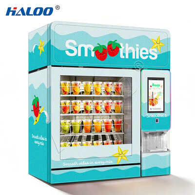 Haloo 2016 gefrorene Smoothie-Automaten mit mehr als 20 Fruchtgeschmacksrichtungen und einem Warmwasserreinigungsmodul aus verdicktem Verzinktem