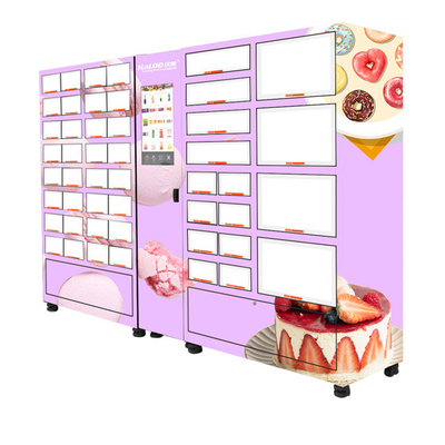 Kundengebundener Schließfach-Größen-Kuchen-Fleisch-Blumen-Meeresfrüchte-Kühlmöbel-Automat