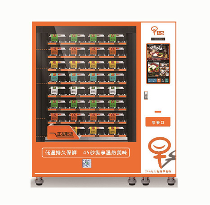 Mahlzeit-Automat der große Kapazitäts-warmen Küche mit Kühlschrank und Microwellenheizung