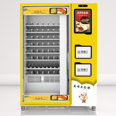 Automatischer Kleinnahrungsmittelautomat mit Kühlschrank und Doppelmikrowelle