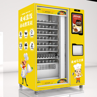 Automatischer Kleinnahrungsmittelautomat mit Kühlschrank und Doppelmikrowelle
