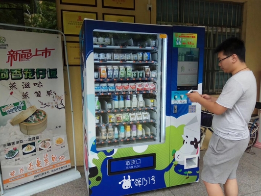 Frische Frucht-Automat Soems kombiniert mit Netz des Schließfach-4G