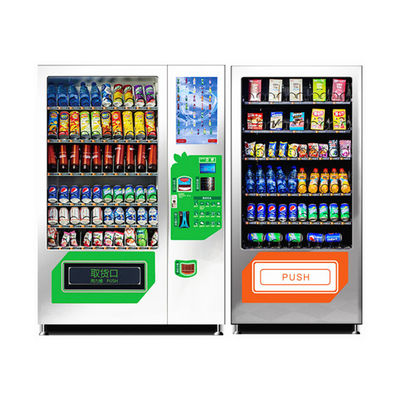 Große Kapazitäts-Getränke und Imbiss-kombinierter Automat mit doppelten Kabinett-Kombinations-Automaten