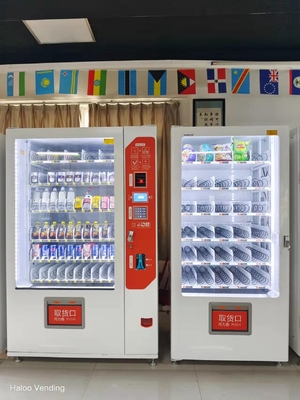 Große Kapazitäts-Getränke und Imbiss-kombinierter Automat mit doppelten Kabinett-Kombinations-Automaten