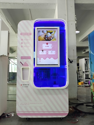 Echtzeitüberwachungs-Schalen Eiscreme-Automaten mit 32inch Touch Screen
