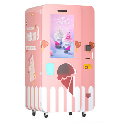 Unmenschlich gemacht 24 Stunden Selbstbedienungs-Softeis-Automaten-automatische Roboter-Eiscreme-Automat