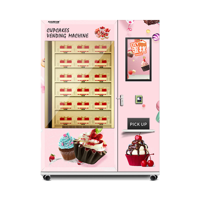 Service-automatischer Kuchen-Automaten-Touch Screen Automat des Selbst24h für Kuchen